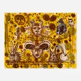 Roy De Forest, Rabbits and Dogs, 1986, lithograph in colors