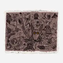 Untitled by Roy De Forest, 1981, lithograph in colors, sold Jun 2021