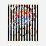 Message of Peace by Yaacov Agam, 1988, screenprint in colors, sold Jun 2021