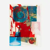 Quarry Local One by Robert Rauschenberg, 1968, offset lithograph in colors, sold Jun 2021