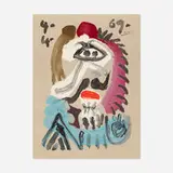 Portraits Imaginaires by Pablo Picasso, lithograph in colors, sold Jun 2021