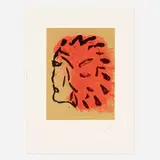 Claes Oldenburg, Injun Poster (from Peace Portfolio), 1960, screenprint in colors on Arches