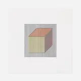 Sol LeWitt, Untitled (from Twelve Forms Derived From a Cube), 1984, screenprint in colors on Arches