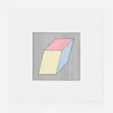 Sol LeWitt, Untitled (from Twelve Forms Derived From a Cube), 1984, screenprint in colors on Arches