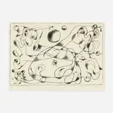 Ubu Roi by Joan Miró, 1966, lithograph on Arches, sold Jun 2021