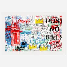 No Posts, No Bills by Thierry Guetta, 2020, screenprint in colors, sold Jun 2021