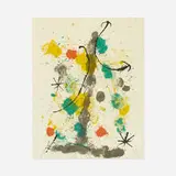 Quelques Fleurs pour des Amis by Joan Miró, 1964, lithograph in colors, sold Jun 2021