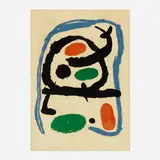 Poster for the Miro exhibition at the Musée National d'Art Moderne, Paris by Joan Miró, 1962, lithograph in colors, sold Jun 2021