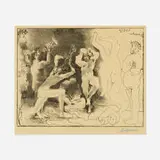 La danse des faunes by Pablo Picasso, 1957, lithograph, sold Jun 2021