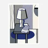 Roy Lichtenstein, Still Life with Table Lamp, 1988, screenprint in colors