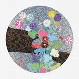 Korin: Tranquility by Takashi Murakami, 2020, offset lithograph in colors, sold Jun 2021