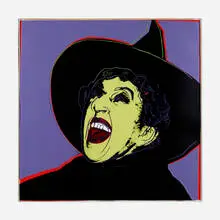 Andy Warhol, Witch (from the Myths series), 1981, screenprint in colors with diamond dust on Lenox museum board