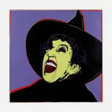 Witch (from the Myths series) by Andy Warhol, 1981, screenprint in colors with diamond dust on Lenox museum board, sold Jun 2021