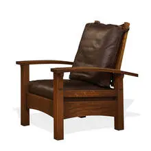 Warren Hile Studio, bow-arm Morris chair