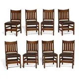 Warren Hile Studio, set of dining chairs, eight