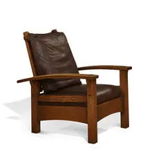 Warren Hile Studio, bow-arm Morris chair