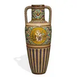 Majolica Aesthetic Movement, floor vase, shape number 537
