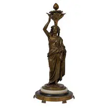 Neoclassical, figural lamp base