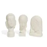 Lenox, busts of young women, group of three