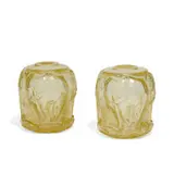 attribution Pierre D'Avesn, Art Deco elephant vases, pair, France