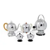 Art Deco coffee and tea service, five pieces by Manning Bowman & Bauscher Weiden D.R.P., sold Oct 2021