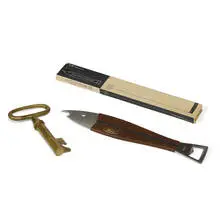 Werkstätte Carl Auböck, skeleton key bottle opener / corkscrew and fish bottle opener