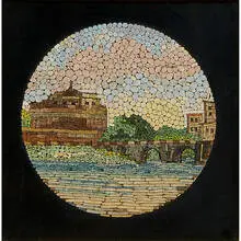 Studio Del Mosaico, framed landscape mosaic mosaic/tile, Italy