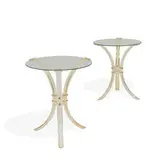Maker Unknown, side tables, pair