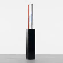 Ilya Bolotowsky, Untitled (Column), c. 1970, screenprint on plexiglass