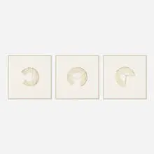 Jan Dibbets, Untitled (triptych), 1980, photo-lithographic collage on paper