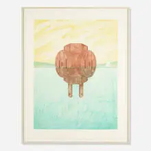Claes Oldenburg, Floating Three-Way Plug, 1976, lithograph on paper