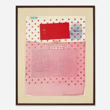 untitled (for Artist's Rights Today) by Robert Rauschenberg, 1976, offset lithograph on paper, sold Apr 2013