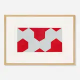 Clover Vail, Hexagonal Grid, 1973, acrylic on paper