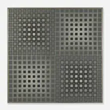 Victor Vasarely, Ezus, 1965, tempera on panel