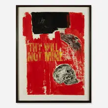 Leon Golub, Thy Will, Not Mine, ink and acrylic on paper