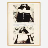 Dennis Oppenheim, Reading Position for Second Degree Burn, 1970, screenprint on paper