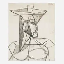Pablo Picasso, Buste de Femme, 1942, pencil on wove paper