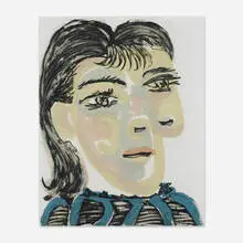 Pablo Picasso, Tête de Femme IV, 1939, aquatint on wove paper