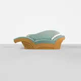 Hans Hollein, Marilyn sofa, 1983, burled maple veneer, upholstery, beech