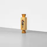 Studio Alchimia, Colonna cabinet, c. 1988, birch, maple, burled maple, ash, glass