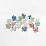 Murano, collection of twenty-one Fazzolettis
