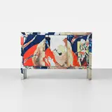 Marilyn cabinet by Mimmo Rotella and Marco Ferreri, 2007, lithographic transfer print on steel, sold Sep 2012