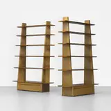 Edward Wormley, bookcases model 5264, pair, c. 1949, walnut