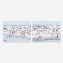 Rosignano (diptych) by Massimo Vitali, 2006, offset lithograph on paper, sold Sep 2012