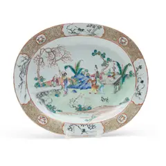 Chinese Qianlong Export Porcelain Platter, 1736-95,