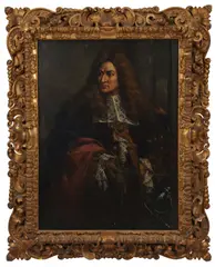 French School, Pair of Portraits of Noblemen, oil on canvas