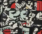 Antonio García Mulet, Two Abstract Collages, collaged oil on canvas