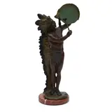 Charles Henry Humphriss, The Sun Dial, bronze with brown and verdigris patina and added patination
