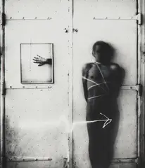 Adál Maldonado, A Self Defeating Gesture,, Gelatin silver print; signed and numbered 'ADÁL 75 10/50' in pencil on the left margin and titled in ink on a card affixed to the sheet; matted