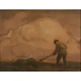 William Morris Hunt, Labor, charcoal and pastel on paper